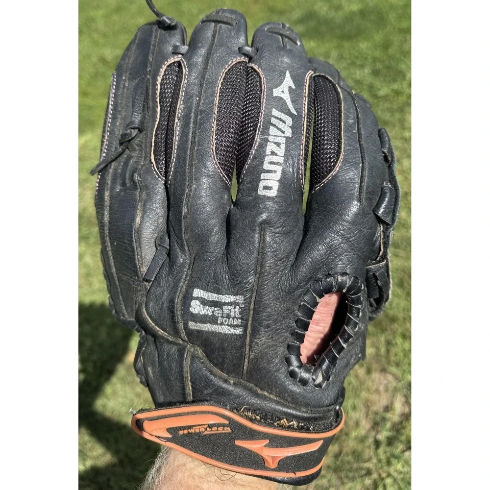 Mizuno Finch GPP257D3 12.5 Softball Glove Black Basket-Web Youth Girls RHT